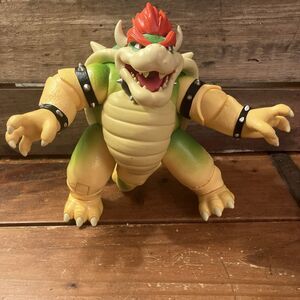 Nintendo Super Mario Bros Movie Bowser Figure with Fire Breathing Effect Working